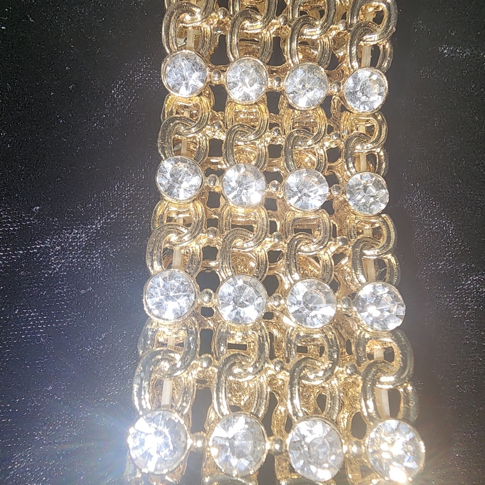 Rhinestone stretch Bracelet - Picture 3 of 7